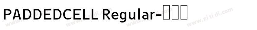 PADDEDCELL Regular字体转换